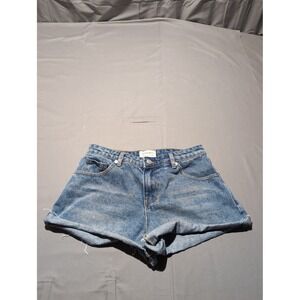 PepperMayo Denim Shorts Womens XS Blue High Waist Cuffed Casual